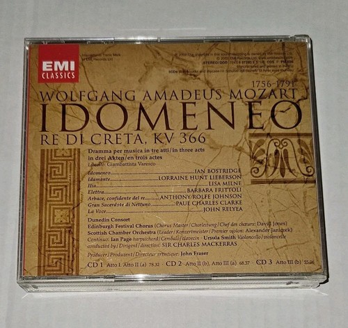 MOZART IDOMENEO SIR CHARLES MACKERRAS CD EMI CLASSICS - Bild 2 von 4