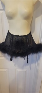 garter belt skirt, vintage, small