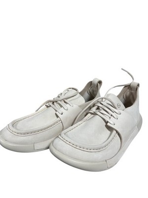 Ecco 2ND Cozmo Men's Sneakers Nubuck Moc-toe Size 40 US 9 Leather Beige