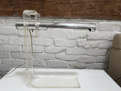 Iconic Sonneman Lucite Aluminum Lamp Modernist Mid-Century MCM 