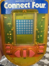 Milton Bradley MB CONNECT FOUR 4 Electronic Handheld Travel Game 1995 VTG TESTED
