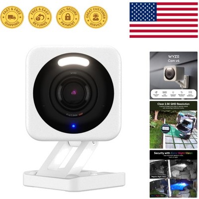 Weatherproof 2.5K Indoor/Outdoor Security Camera - 2-Way Audio & Local Recording