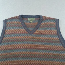Vintage Croft & Barrow Knit Sweater Vest Men's Size XLT (Fits 2XL) Grandpa Italy