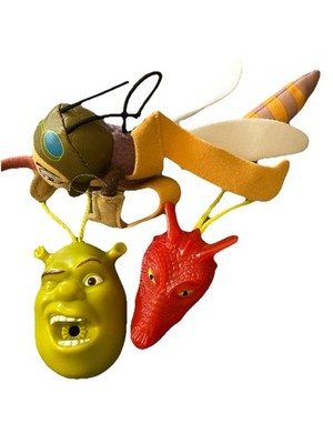 Nestle/ Dreamworks Müslispielzeug Shrek & Dragon plus McDonalds Spielzeug Der Bienenfilm