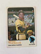 1973 Topps - Derrel Thomas #57 San Diego Padres Baseball Card FREE SHIPPING