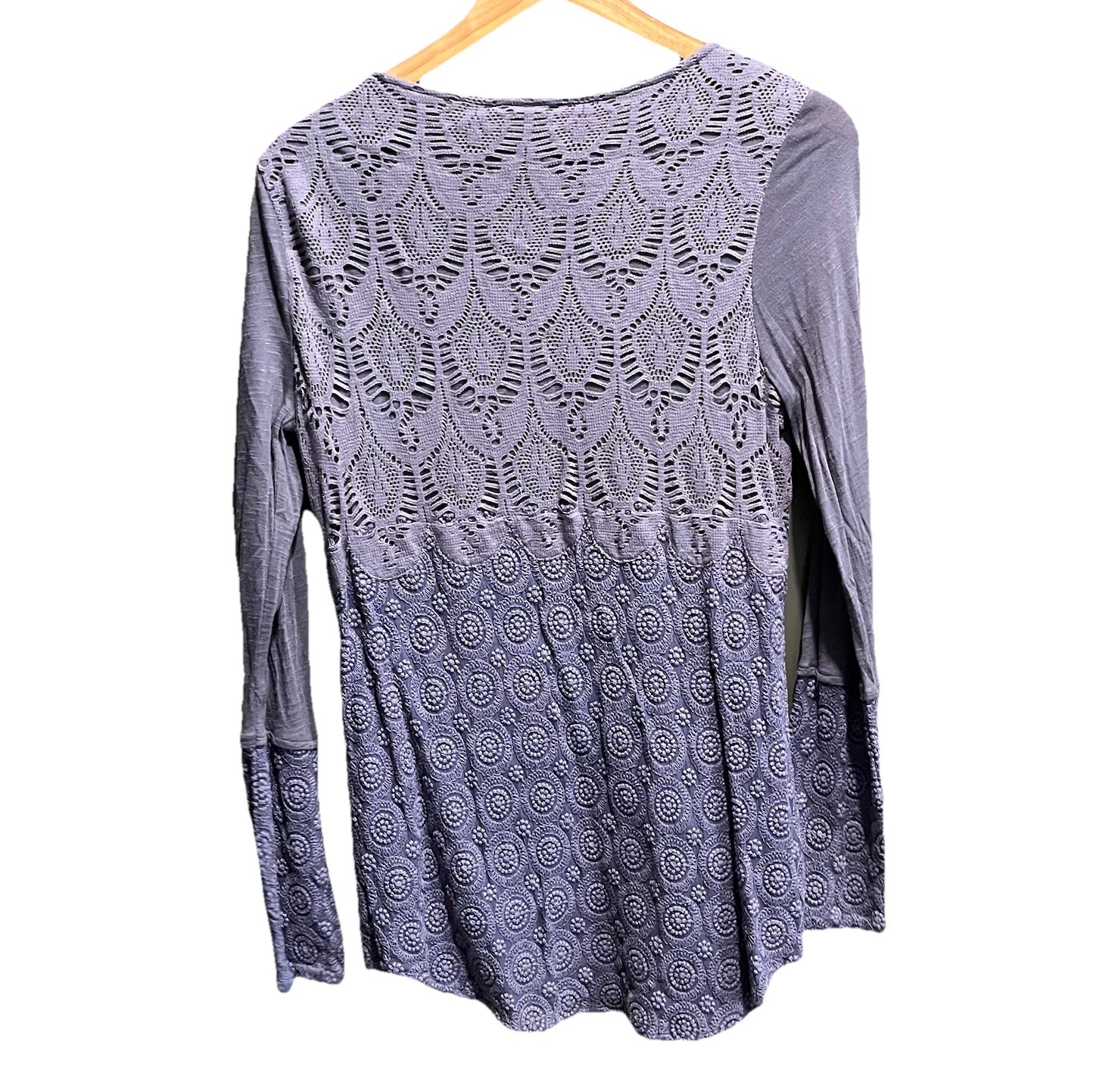 Sundance Purple Sequins Geometric Pattern Long Sl… - image 2