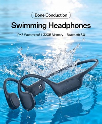 IPX8 Waterproof Bone Conduction Sports Swimming Bluetooth Earphones 32G MP3