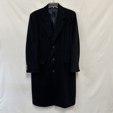 Vintage Christian Dior Monsieur Sport Men  s S/M Navy Blue Wool Overcoat USA