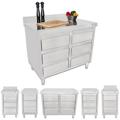 Arbeitsschrank Schubladenschrank Schrank Gastro Gastronomie Edelstahl Beeketal