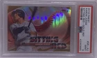 2018 Topps Finest Aaron Judge Sitting Red SR-AJ Gold Refractor /50 PSA 9 Yankees