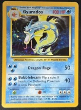 Gyarados 6/102 Base Set Unlimited Holo Rare WoTC Pokémon TradingCardGame 1999 MP on eBay