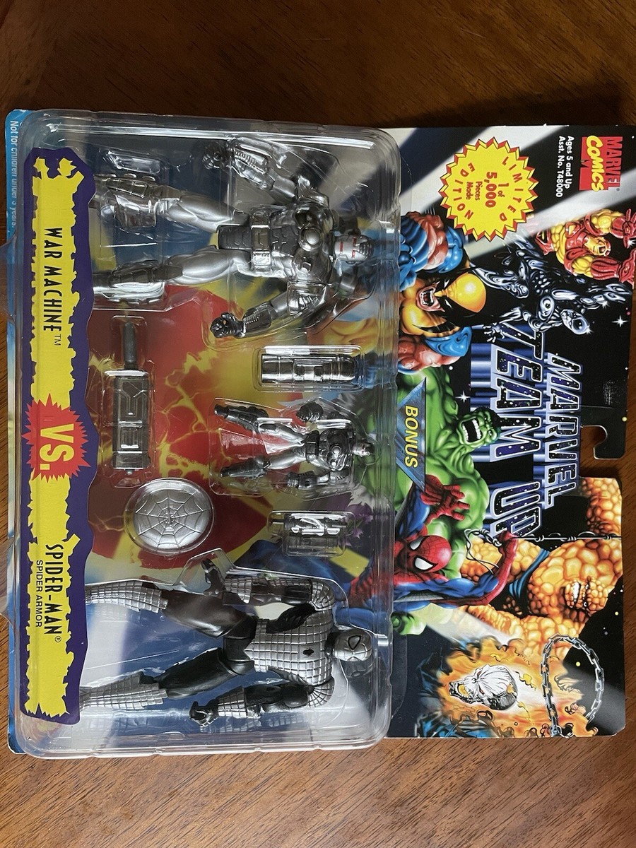 アメコミ Marvel Team Up War Machine vs Spider-Man toybiz marvel team up WAR MACHINE Invisible Woman VS