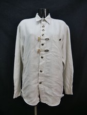 Size L costume shirt country road house beige linen rustic shirt TH2072