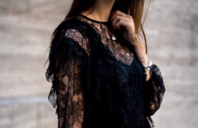 ZARA BLACK MINI DRESS WITH LACE AND FRILL SS17 SIZE XS NEW TAGS | eBay