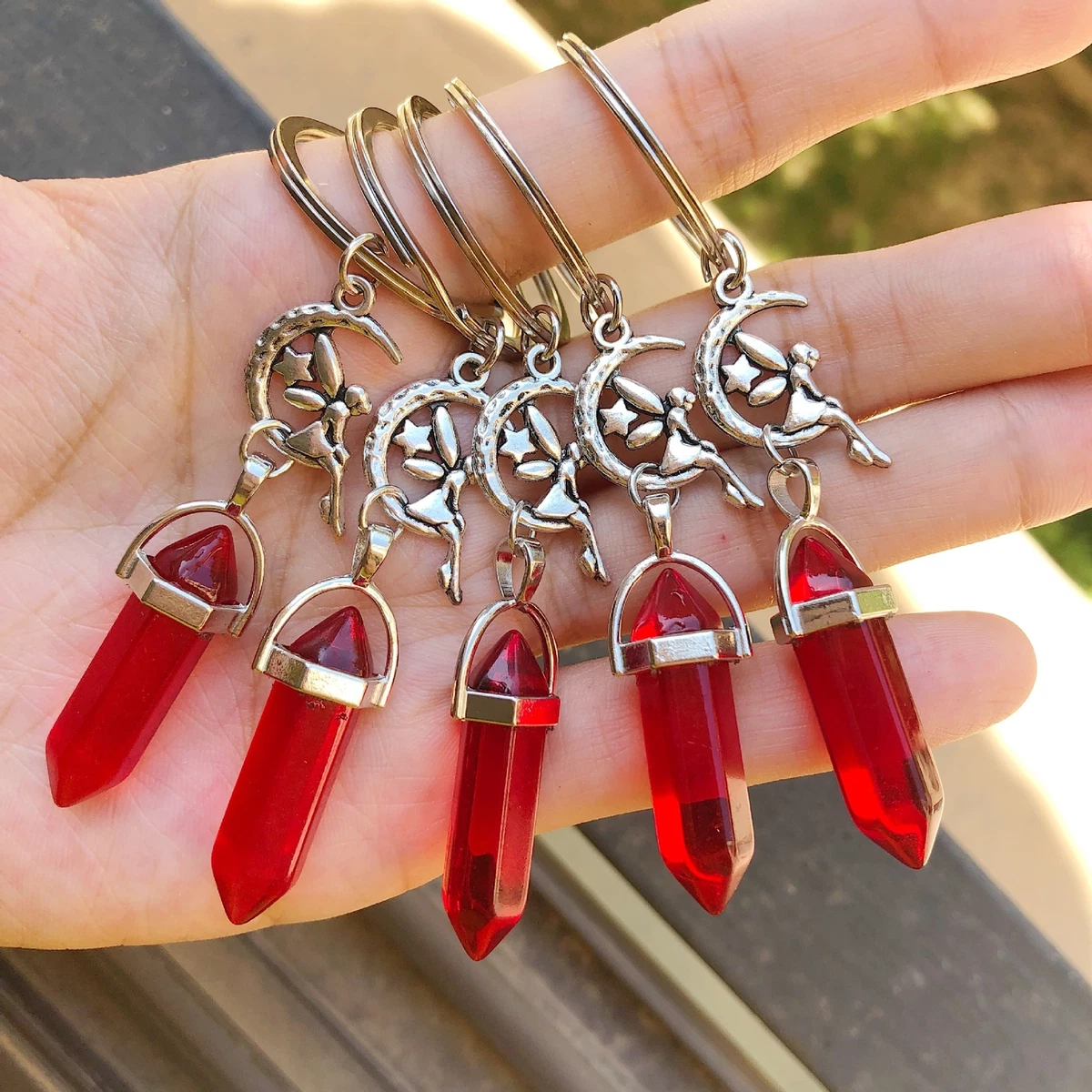 Red crystal pendant deals