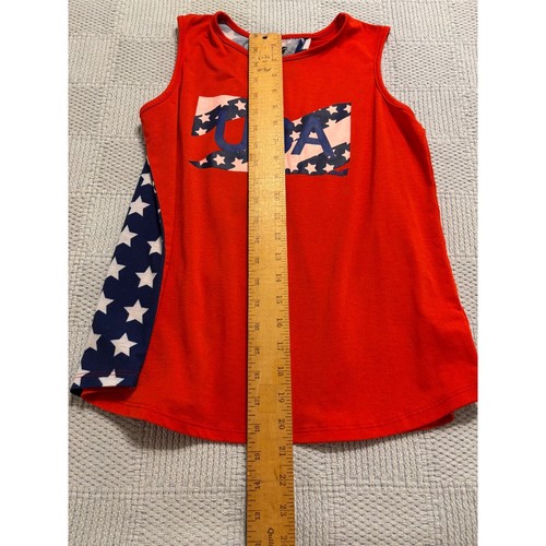 Avia USA Tank Top patriotisch ärmellos hinten offen rot weiß blau Mädchen L (10-12) - Bild 7 von 10