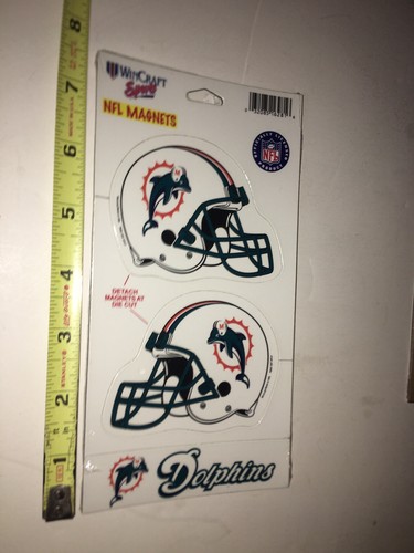 2 Miami Dolphins NFL Magnet Packs Wincraft Sports Officially Licensed - Picture 7 of 7