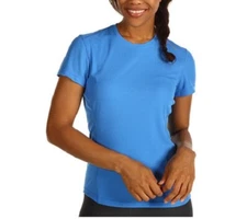 Saucony Hydramax Short Sleeve Active Sports T Shirt Women's Size SMALL - Blue