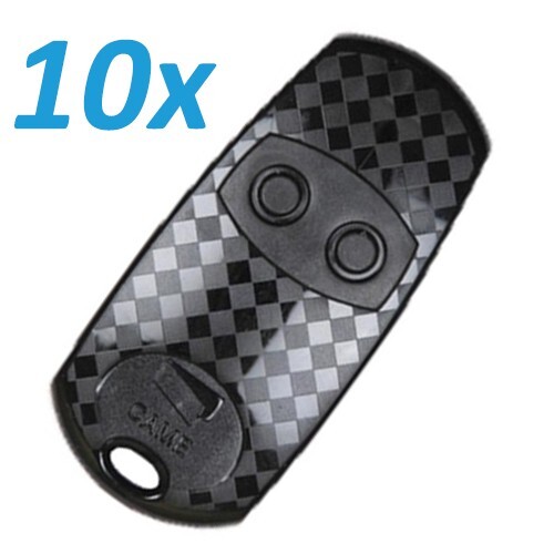 CAME TOP432EV Gate Remote Control 2 Button Fob Black Pack of 10, 10x .