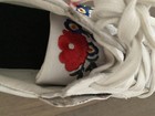 Rare!! White Leather Sneakers Shoes Embroidery Toddler Girl’s Sz 10/ 29cm Easter — photo 7