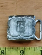 VINTAGE ART DECO BELT BUCKLE, MONO C 27
