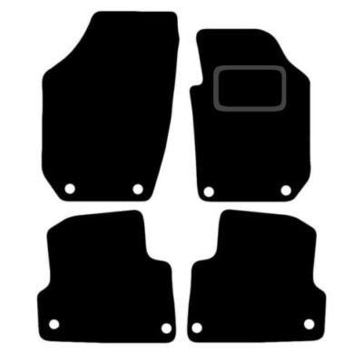 FITS SKODA ROOMSTER 2015-TO-PRESENT TAILORED BLACK CARPET CAR FLOOR MATS SET