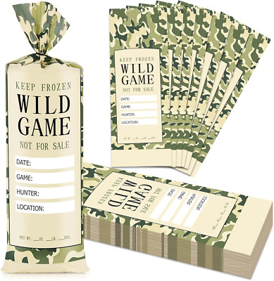 140 Pack 1Lb Wild Game Freezer Bags Hunting Meat Packaging for Ground Meat