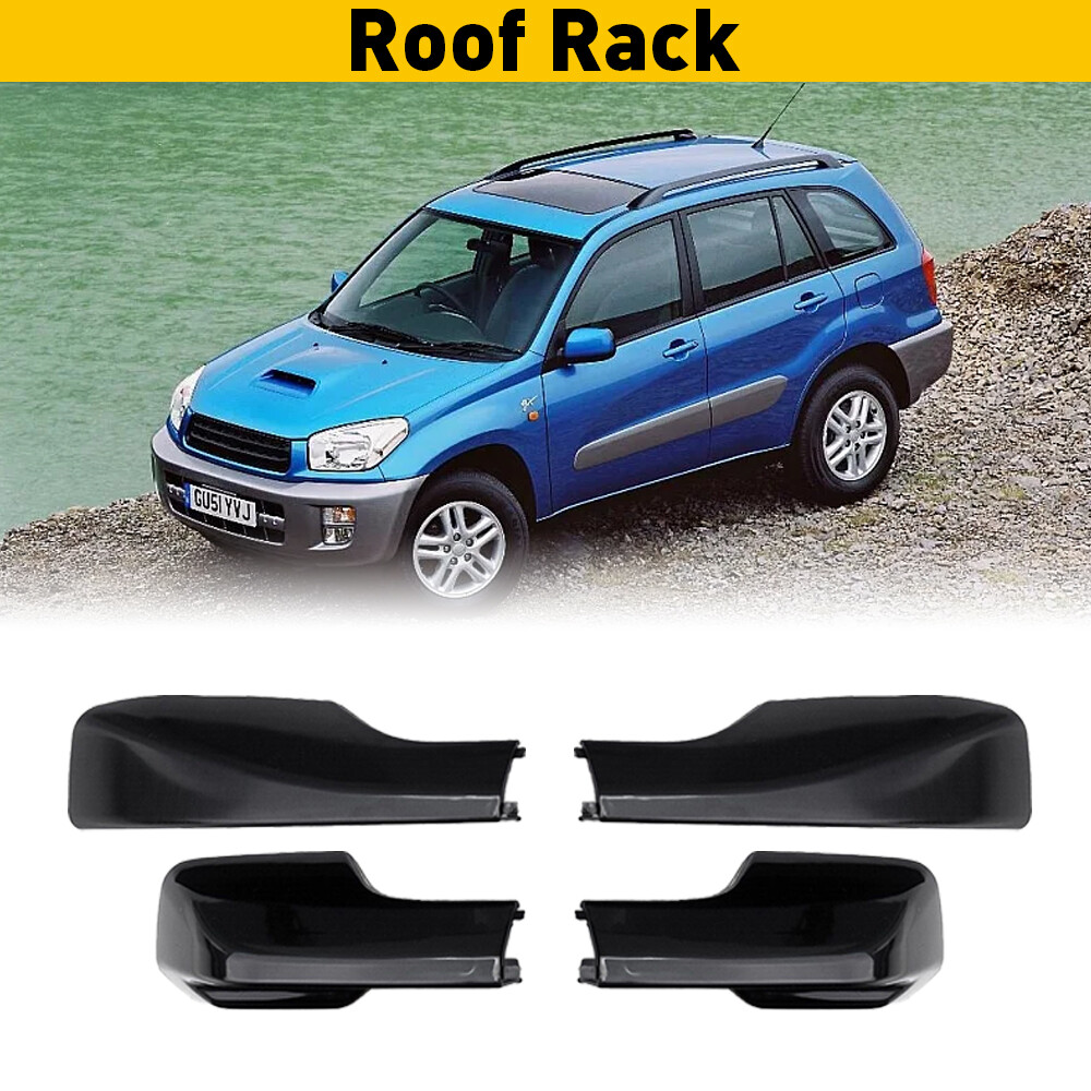 Roof Rack Cover Rail End Shell Cap Trim For TOYOTA RAV4 2001 2002