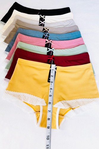 6-Pack Women's Lace Boyshorts Bikini Panties Sexy Boy Shorts Panty Underwear 524 - Picture 3 of 11