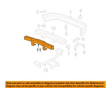 Honda Oem 07-08 Element Rear Bumper Bumper Components-reinf Beam 71530scva91zz Honda Oem 07-08 Element Rear Bumper Bumper Components-reinf Beam 71530scva91zz