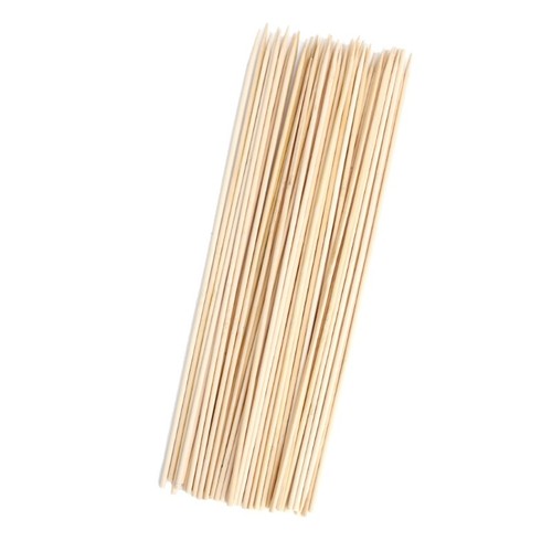 50Pcs Long Bamboo Skewers Wooden Sticks BBQ Barbecue Shish Kabob Fondue Grill - Picture 6 of 8