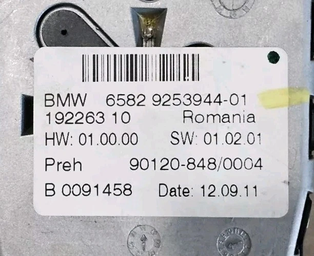Controlador de navegación BMW iDrive 2011-2017 joystick interruptor perilla medios 9253944 Foto 3 de 4