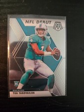 TUA TAGOVAILOA ROOKIE 2020 MOSAIC NFL DEBUT ROOKIE CARD RC #262 MIAMI DOLPHINS A. rookie card picture