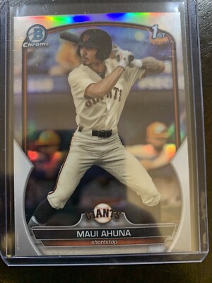 2023 Bowman Draft Chrome Refractors Maui Ahuna BB44NH RC San Francisco Giants