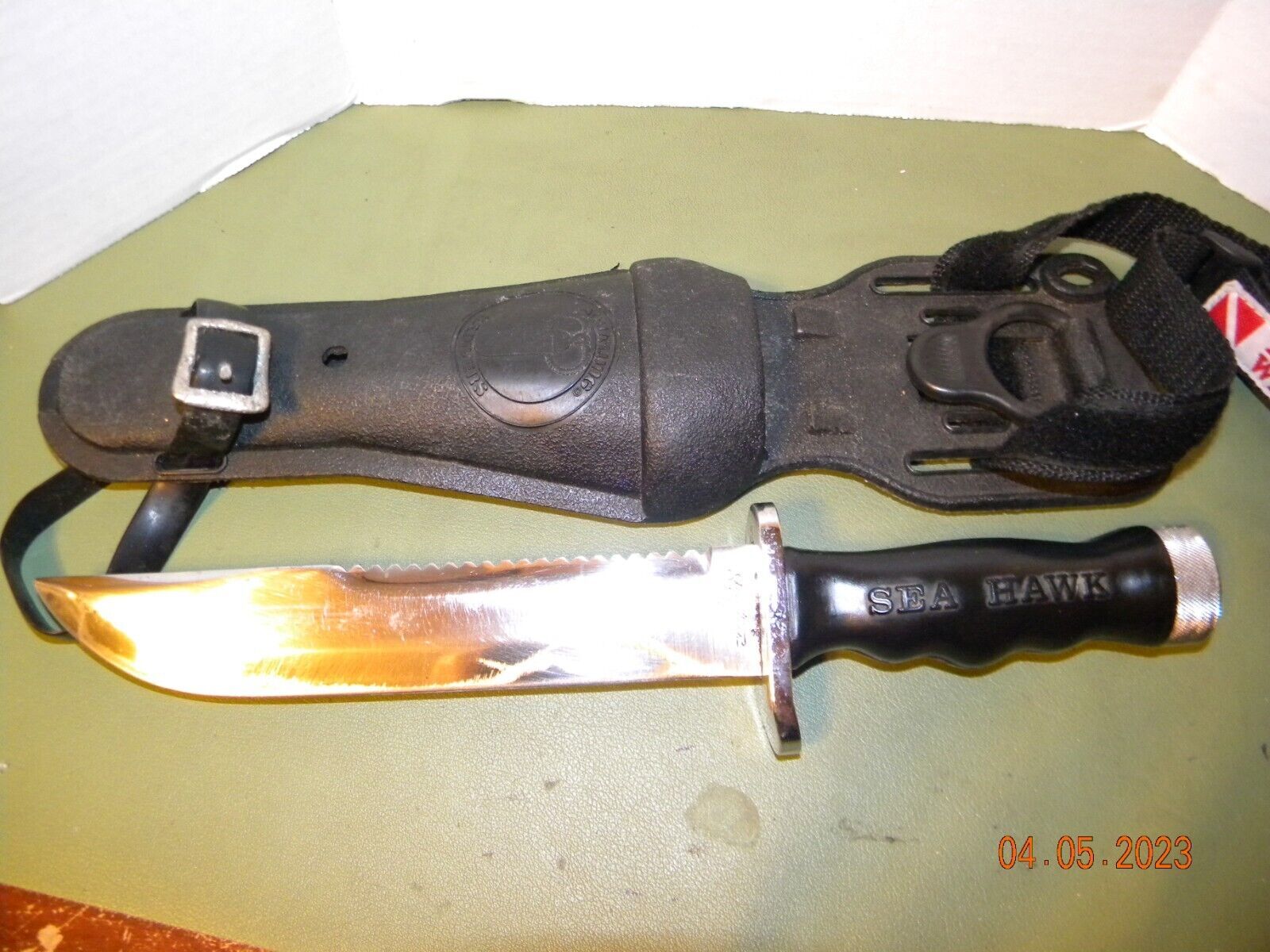 Vintage Aqua Lung Sea Hawk US Divers Stainless Steel Scuba Diving Dive