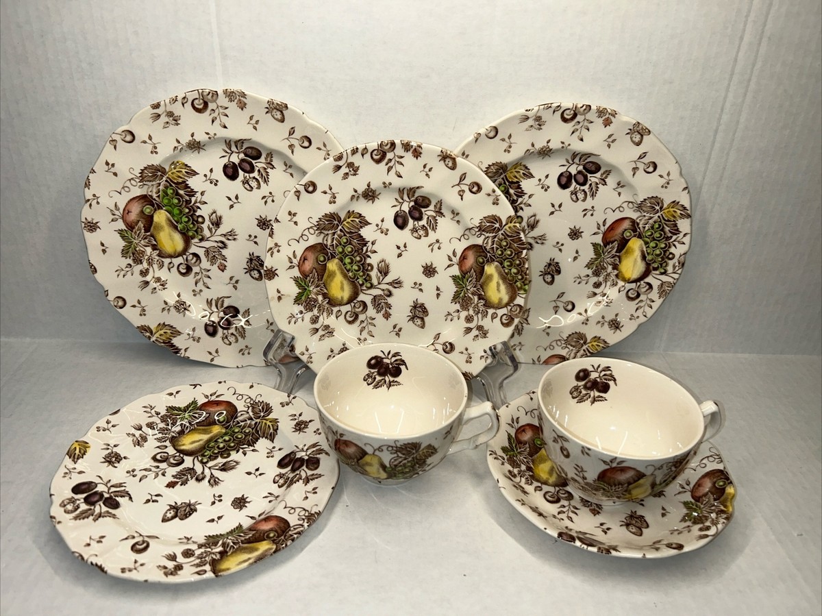 Vtg Johnson Bros England Autumn's Delight Lot Of 7 Pieces | eBay