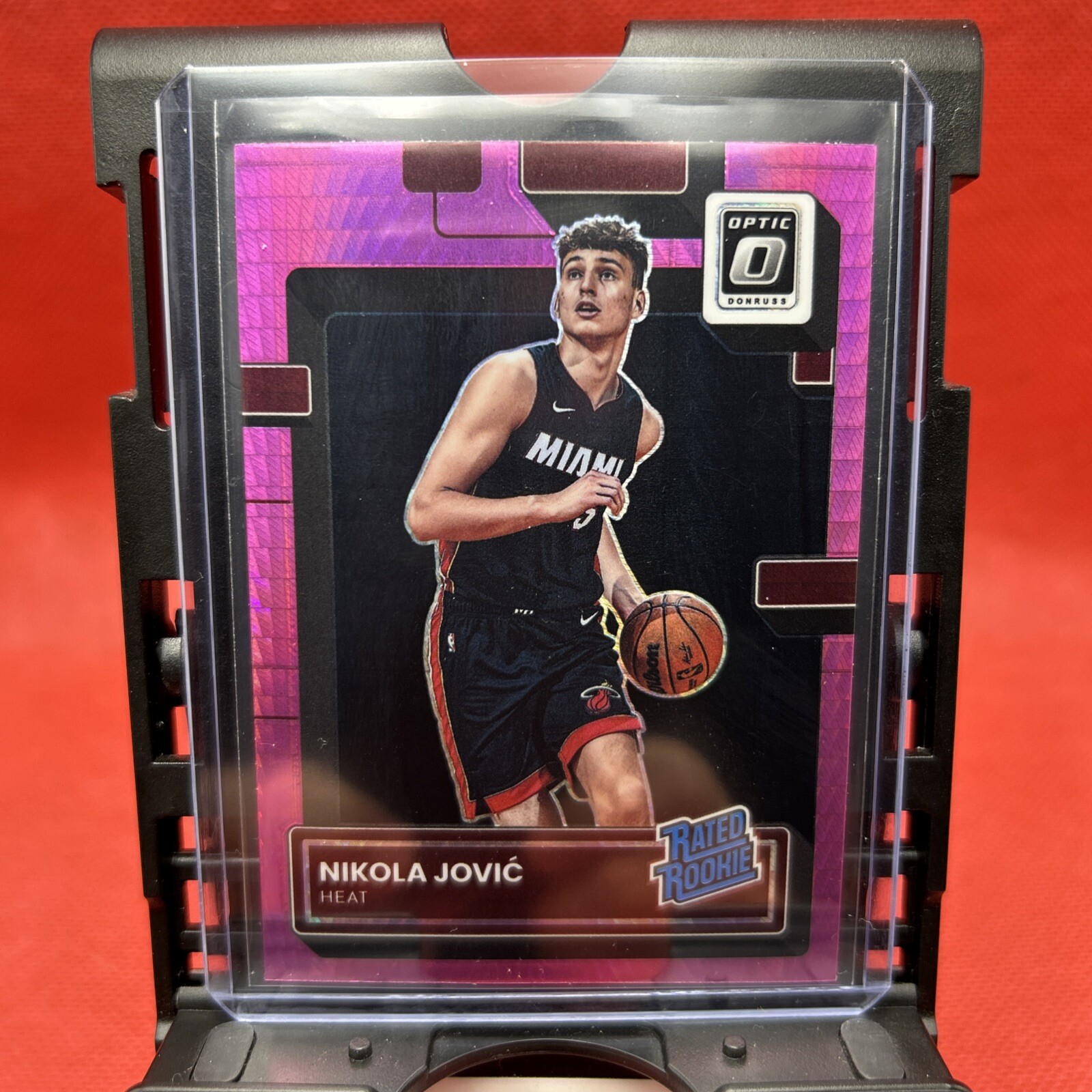 2022-23 Donruss Optic Nikola Jovic RC #224 Rated Rookie Hyper Pink