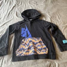 nike blk pullover hoodie kids s