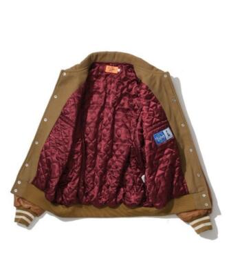 KEBOZ MELTON LEATHER VARSITY JACKET | eBay