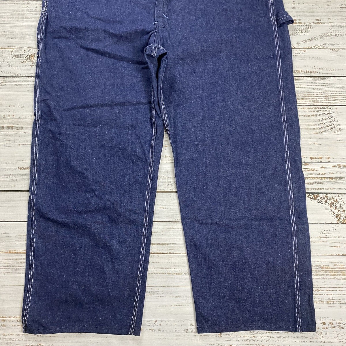 VINTAGE DEADSTOCK SEARS USA UNION MADE OVERALLS DARK WASH