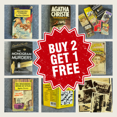 Agatha Christie Mystery Detective CHOOSE Your TITLE Save Post Buy 2 Get 1 Free 