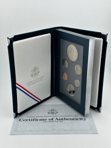 1990 Prestige US Mint Silver Proof Set W/Box & COA Eisenhower Centennialš„GEM! - Picture 4 of 8