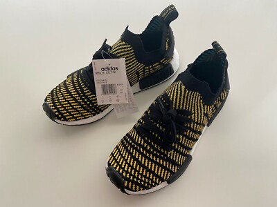 Adidas NMD R1 STLT PK Yellow Schwarz Gelb Sneaker Neu GR. 7 40 2/3 Ungetragen 