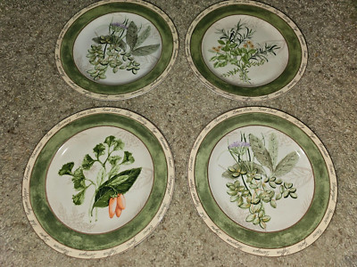 Vintage American Atelier Bouquet Garni 8'' Salad Dessert Plate set of 4