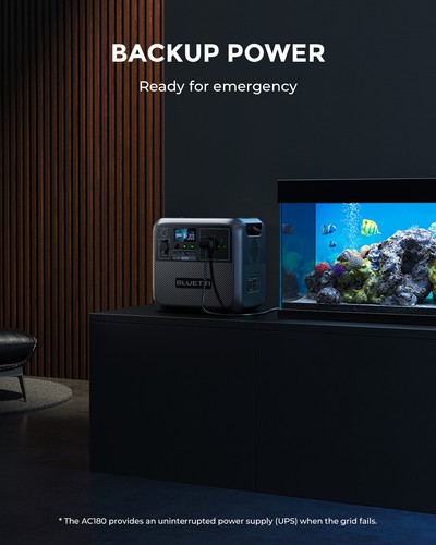 BLUETTI AC180 1152Wh Portable Power Station with Optional Solar Panel for Trip - Picture 17 of 42