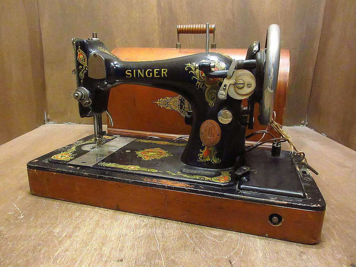 Good condition Circus19-20 model 153, 美品 Sewing Machine Vintage 20's SINGER w/Wood Case Antique JAPAN JP | eBay