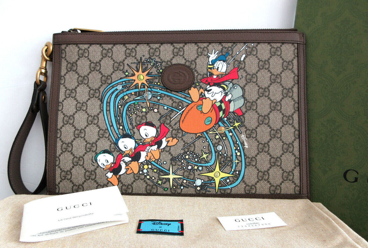 GUCCI Disney Wristlet Clutch Bag Collector's Item GG supreme GUCCI Disney Wristlet Clutch Bag Collector's Item GG supreme