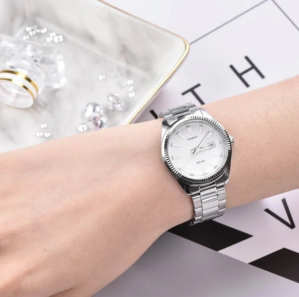 Casio Vintage LTP-1302D-7A1VDF Silver Watch For Women