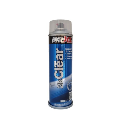 PRO XL 2K CLEAR LACQUER PETROL RESISTANT AEROSOL SPRAY PAINT 500ML