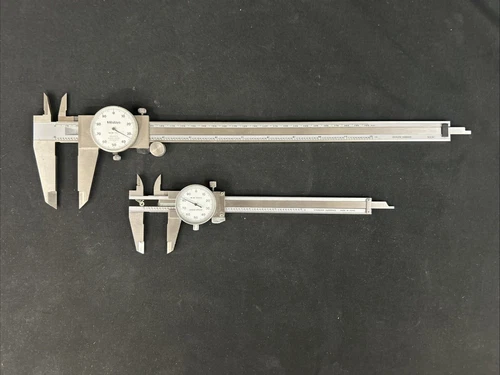Lot of Mitutoyo Item #505-645-50 12" Caliper and Unknown Brand 6" Caliper